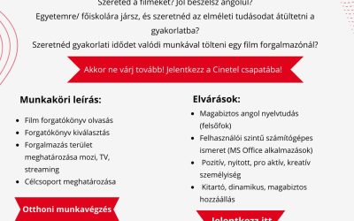 Cinetel gyakornokot keres