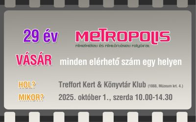 Metropolis-vásár a KK-ban – október 1.